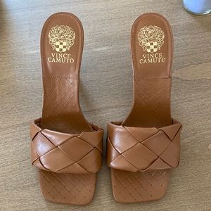 Vince Camuto Brown Heel Sandal - Never Worn. 8.5